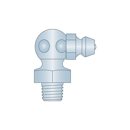 Heritage Industrial Grease Fitting, 1/4"-28SAE-LT 90D CS Z3 H1911Z3